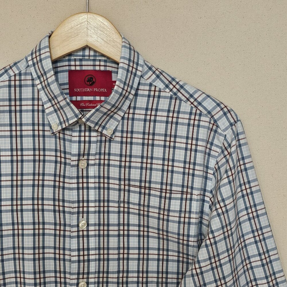 Southern Proper Tailored Fit Button Down M